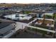 Aerial view of community pool, playground, and lounging areas at 3530 E Alexander Dr, San Tan Valley, AZ 85143