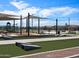 Outdoor games, picnic tables, and string lights create a fun atmosphere at 3530 E Alexander Dr, San Tan Valley, AZ 85143