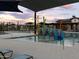 Brightly colored splash pad next to the community pool at 3530 E Alexander Dr, San Tan Valley, AZ 85143