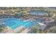Community pool, tennis courts, and lounge area at 41253 N Whistling Strait Ct, Anthem, AZ 85086