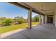 Extended covered patio overlooking the backyard at 41253 N Whistling Strait Ct, Anthem, AZ 85086