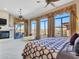 Spacious main bedroom with large windows and access to the backyard at 3220 W Feather Sound Dr, Anthem, AZ 85086