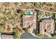 High-angle view of house and surrounding area at 3220 W Feather Sound Dr, Anthem, AZ 85086