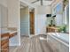 Luxurious bathroom with a large soaking tub and glass shower at 3220 W Feather Sound Dr, Anthem, AZ 85086