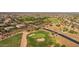 Aerial view showing the community's golf course and surrounding landscape at 17426 E Desert Vista Trl, Rio Verde, AZ 85263