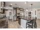 Modern kitchen with an abundance of cabinetry and a large kitchen island at 17426 E Desert Vista Trl, Rio Verde, AZ 85263