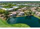 Aerial view of community by the lake and golf course at 8989 N Gainey Center Dr # 114, Scottsdale, AZ 85258