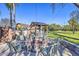 Stone fire pit with seating area for outdoor gatherings at 6614 W Sweetwater Ave, Glendale, AZ 85304