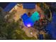 Stunning aerial view of a unique pool and backyard oasis at 6614 W Sweetwater Ave, Glendale, AZ 85304