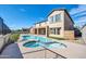 Relaxing kidney-shaped pool and spa at 26886 N 90Th Ave, Peoria, AZ 85383