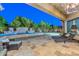 Stunning backyard oasis with a sparkling pool and spacious patio at 12789 W Via Caballo Blanco --, Peoria, AZ 85383