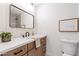 Modern bathroom with marble vanity and updated fixtures at 7329 N Via Camello Del Norte -- # 117, Scottsdale, AZ 85258