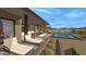Luxury backyard oasis with a large pool and spa at 39494 N 105Th St # 74, Scottsdale, AZ 85262