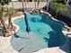 Inviting kidney-shaped pool with waterfall feature at 4142 E Zion Pl, Chandler, AZ 85249