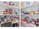 Well-stocked pantry offers ample storage space for groceries at 4142 E Zion Pl, Chandler, AZ 85249