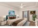 Comfortable main bedroom with plush bedding and large window at 5450 E Deer Valley Dr # 2206, Phoenix, AZ 85054