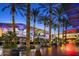 Desert Ridge Marketplace at night with string lights at 5450 E Deer Valley Dr # 2206, Phoenix, AZ 85054