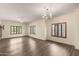 Bright dining room with hardwood floors and large windows at 5450 E Deer Valley Dr # 2206, Phoenix, AZ 85054