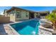 Relaxing pool area with a water feature and spacious patio at 28001 N 92Nd Ave, Peoria, AZ 85383