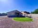 Backyard with a circular lawn, gazebo, and hot tub at 22325 N 78Th Dr, Peoria, AZ 85383