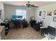 Bright office space with built-in desk and comfortable seating at 18527 W Caribbean Ln, Surprise, AZ 85388