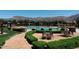 Resort-style pool with mountain views and lounge chairs at 3129 S Honeysuckle Ct, Gold Canyon, AZ 85118