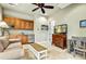 Common area with kitchenette, TV, and comfortable seating at 3129 S Honeysuckle Ct, Gold Canyon, AZ 85118