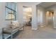 Elegant dining room with chandelier and view into living area at 4777 S Fulton Ranch Blvd # 2071, Chandler, AZ 85248