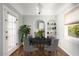 Dining room with hardwood floors and a view to the kitchen at 1547 W Vernon Ave, Phoenix, AZ 85007