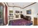Elegant home office with fireplace and built-in shelving at 6324 N 48Th Pl, Paradise Valley, AZ 85253