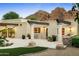 Outdoor patio area with stone columns and mountain view at 6324 N 48Th Pl, Paradise Valley, AZ 85253