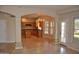 Kitchen with island, wood cabinets, and tile flooring at 11239 E Oberlin Way, Scottsdale, AZ 85262