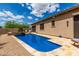 Relaxing rectangular pool and spa at 37143 N Greythorn Cir, Carefree, AZ 85377