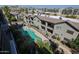 Aerial view showing community pool and building at 4525 N 22Nd St # 404, Phoenix, AZ 85016