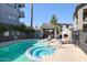 Relaxing pool and spa with comfortable lounge chairs at 4525 N 22Nd St # 404, Phoenix, AZ 85016