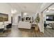 Spacious living room with hardwood floors and a cozy atmosphere at 1509 E Peach Tree Dr, Chandler, AZ 85249