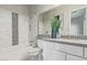 Elegant bathroom with hexagon tile and modern vanity at 17871 E Paria Canyon Dr, Rio Verde, AZ 85263