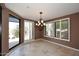 Bright dining room with patio access and chandelier at 23014 N 86Th St, Scottsdale, AZ 85255