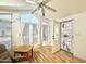 Living room with hardwood floors, and door to patio at 155 S Limestone Dr, Apache Junction, AZ 85119