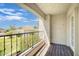 Private balcony overlooking a lush green courtyard at 5732 N 25Th St, Phoenix, AZ 85016