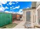 Private backyard with storage shed and patio at 5921 W Golden Ln, Glendale, AZ 85302