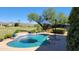 Inviting kidney shaped pool with mountain views at 25617 N Abajo Dr, Rio Verde, AZ 85263