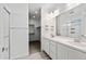 Double vanity bathroom with walk-in shower and closet at 901 S Smith Rd # 1012, Tempe, AZ 85281