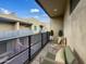 Private balcony with seating area and views of the complex at 901 S Smith Rd # 1012, Tempe, AZ 85281