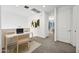 Upstairs office space with built-in drawers and a view of another room at 901 S Smith Rd # 1012, Tempe, AZ 85281