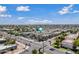 Aerial view of modern townhouses, showcasing the community's layout and surrounding area at 901 S Smith Rd # 1012, Tempe, AZ 85281