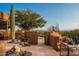 Landscaped backyard with mountain views and a cactus at 42035 N 113Th Way, Scottsdale, AZ 85262