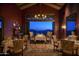 Elegant dining room with mountain views and sophisticated decor at 42035 N 113Th Way, Scottsdale, AZ 85262