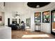 Spacious living room with a fireplace and views at 42035 N 113Th Way, Scottsdale, AZ 85262