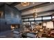 Lobby with modern fireplace, comfortable seating, and natural light at 42035 N 113Th Way, Scottsdale, AZ 85262
